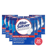 Alka-Seltzer Effervescent Extra Strength - 24 Tablets, (B073V3NZQW) 4 Oz (Pack of 30)