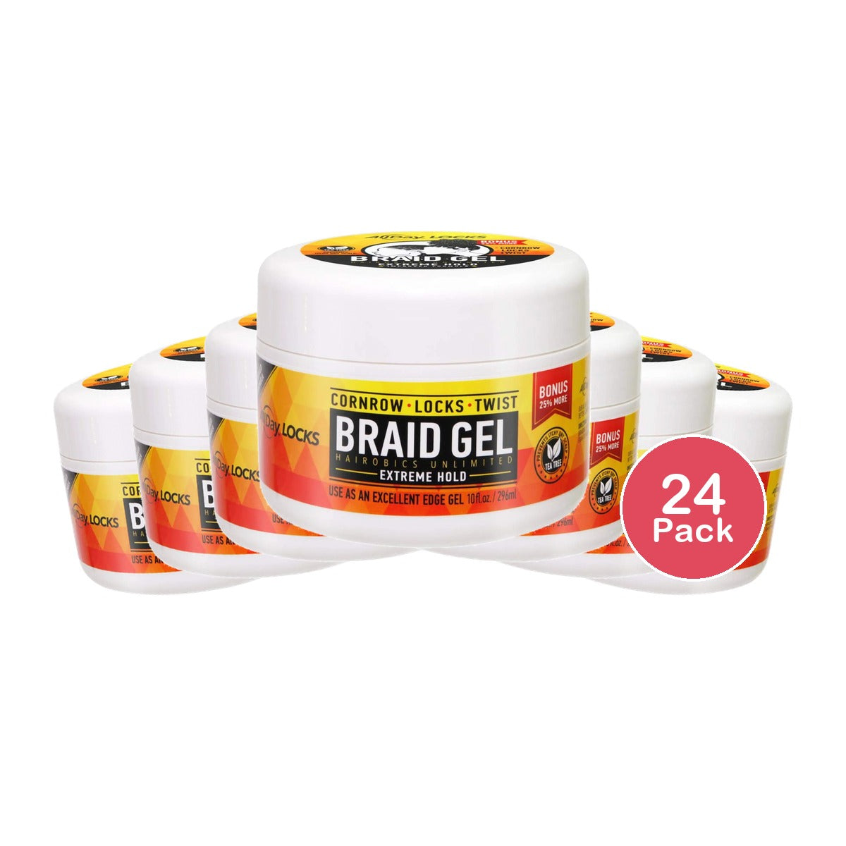 All Day Locks Braid Gel 5 Oz (Pack of 24)