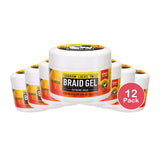 All Day Locks Braid Gel Extreme Hold 10 Oz (Pack of 12)