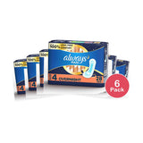 Always Maxi Pads Overnight Unscented 28 Ct (Pack of 6)