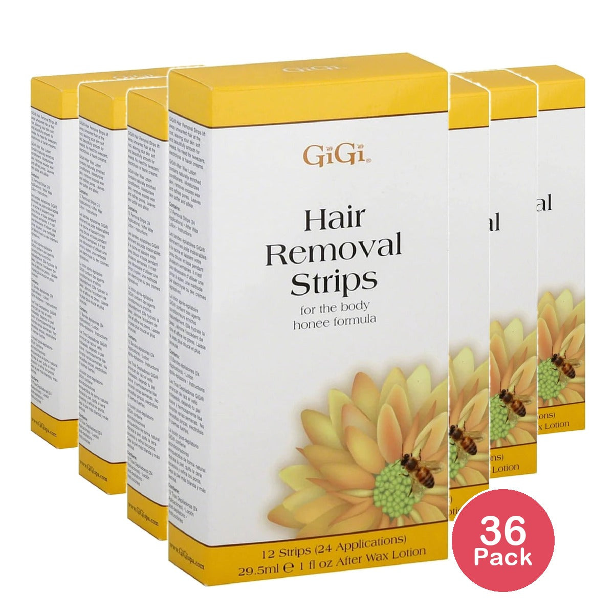 American International GiGi Hair Removal Strips 12 ea 1. Oz (Pack of 36)
