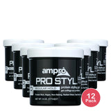 Ampro Pro Styl Regular Hold Protein Styling Gel 6 oz. Resistent Hair Moisturi 6oz (Pack of 12)