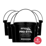 Ampro Pro Styl® Regular Hold Protein Unisex Styling Gel for Resistant Hair Textu 80oz (Pack of 6)