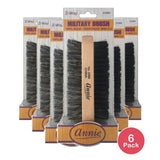 Annie 2 Way Military Brush Two Sided 100% Boar Reinforced 2068 (Pack of 6)