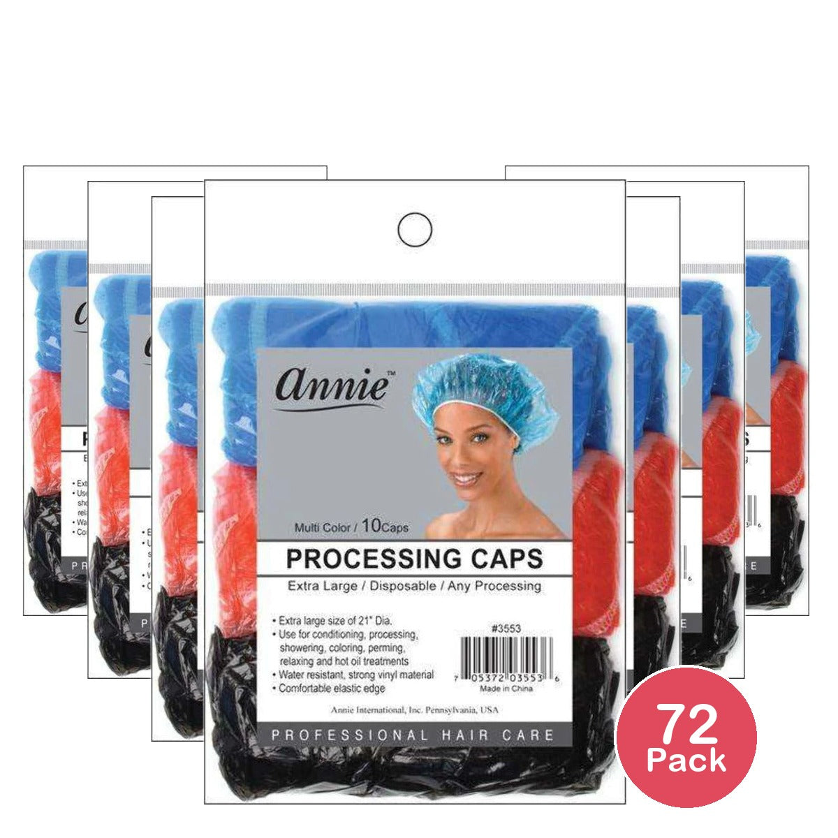 Annie #3553 Disposable XL Processing Caps 10 ct (Pack of 72)