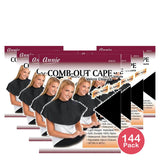 Annie Comb-Out Cape Velcro Closure Black (Pack of 144)