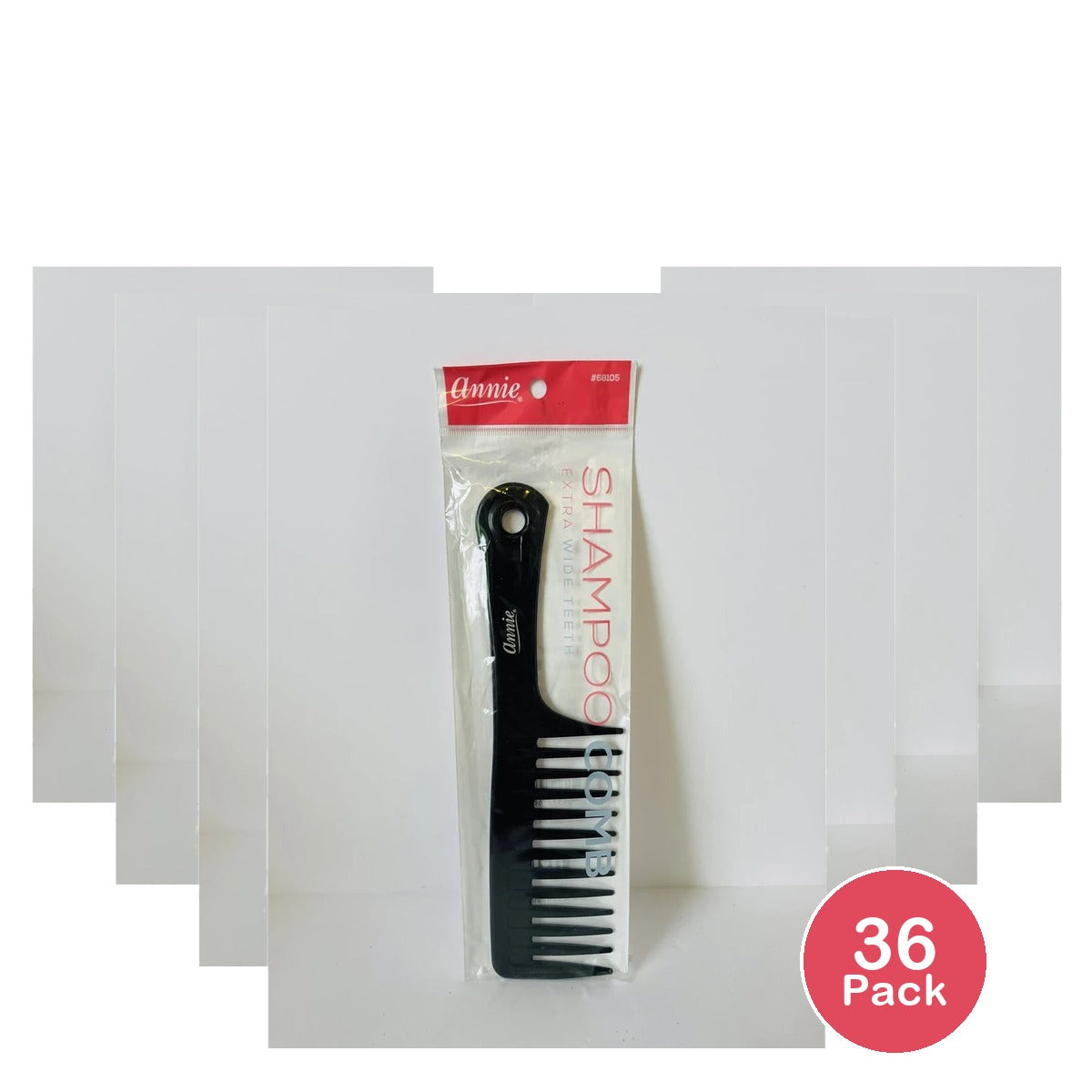 Annie International Shampoo Hair Comb – (Color May Vary) (Pack of 36)