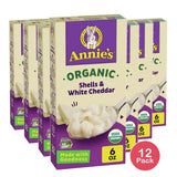 Annie's Organic Macaroni and Cheese Shells and White Cheddar 6 OZ (Pack of 12)