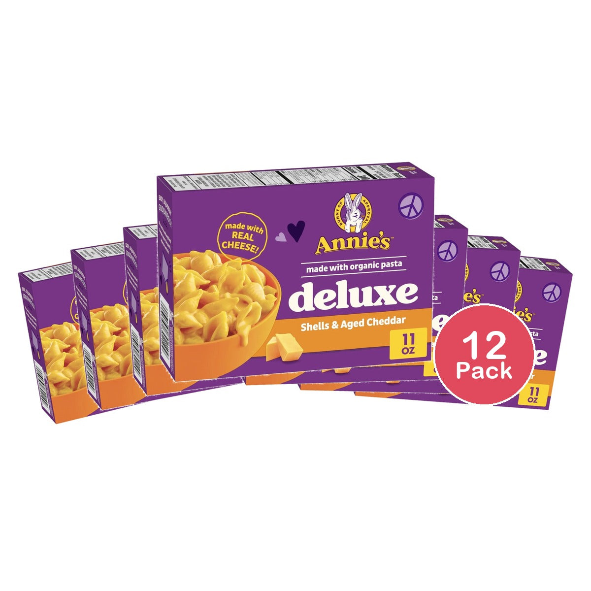 Annie's Deluxe Aged Cheddar Mac & Cheese 11 Oz (Pack of 12)