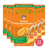 Annies Shells And Real Aged Cheddar Macaroni And Cheese 6Oz (Pack of 12)