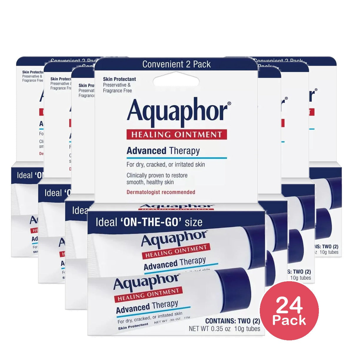 Aquaphor Healing Ointment 0.35Oz (Pack Of 24)