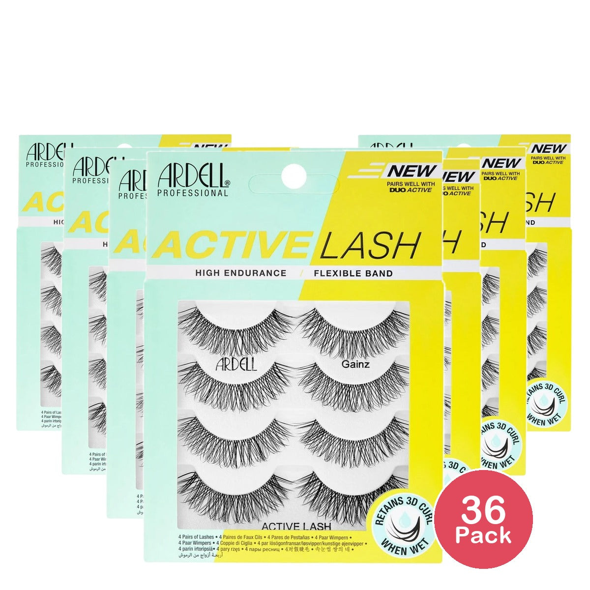 Ardell Active Lash - Gainz 4 Pack nan (Pack of 36)