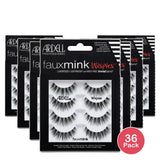 Ardell Faux Mink Wispies False Eyelashes Black 0.3Oz (Pack Of 36)