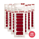 Ardell Nail Addict Nail Strips - Regal Red 1 Ea 0.816oz (Pack of 48)
