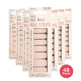 Ardell Nail Addict Pedi Strips Cafe Latte - 1 Ea 0.816oz (Pack of 48)