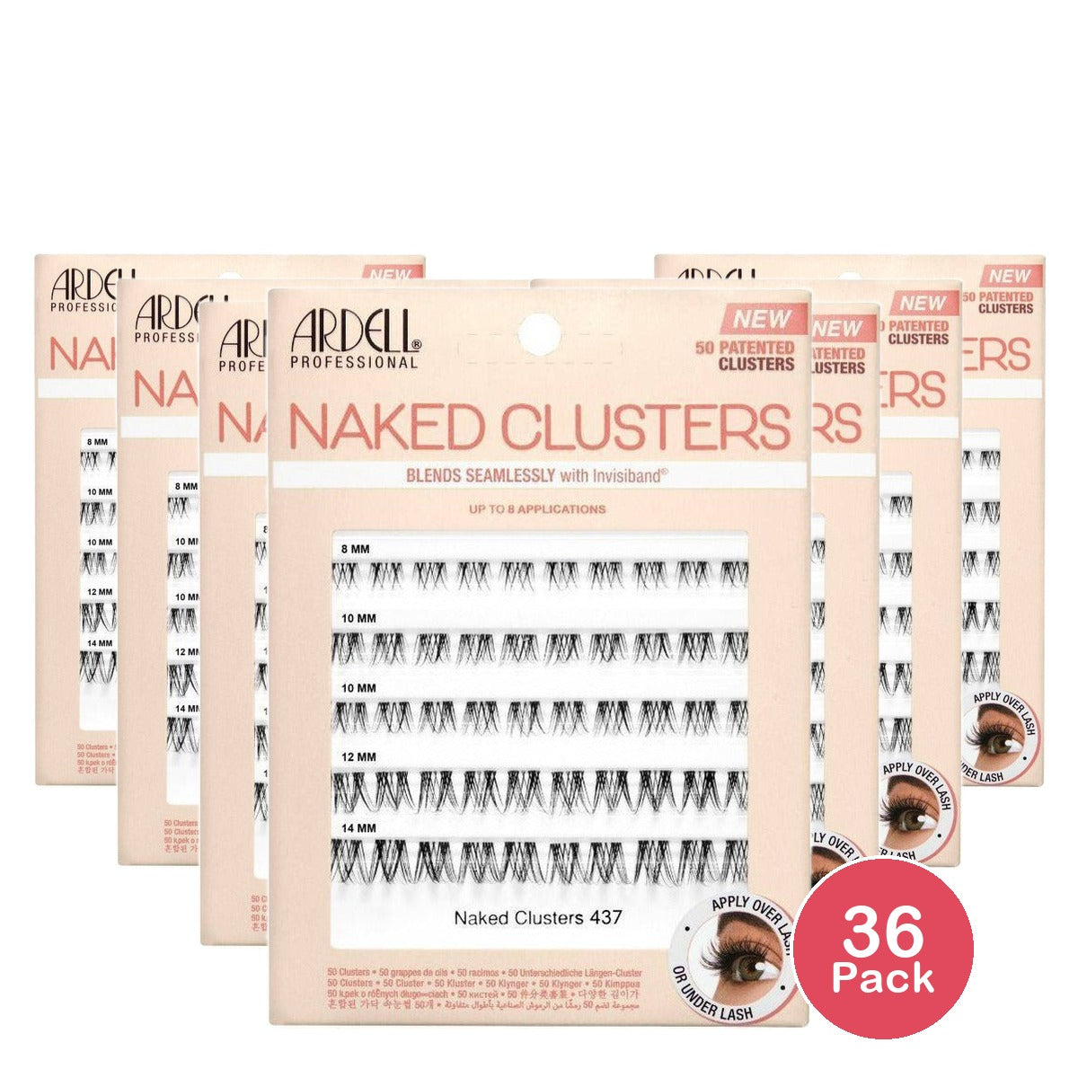 Ardell Naked Clusters False Eyelashes No. 437 (Pack of 36)