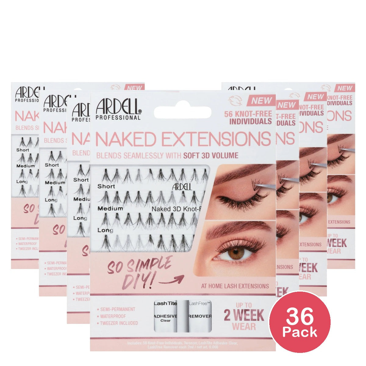 Ardell Naked False Eyelash Extension Kit - 59ct nan (Pack of 36)