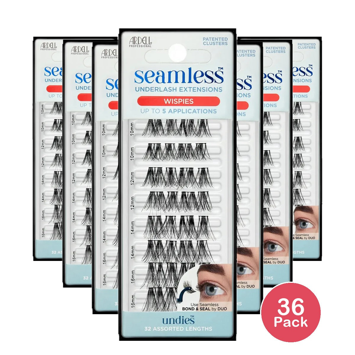 Ardell Seamless Wispies Lashes, 16.0 pr (Pack of 36)