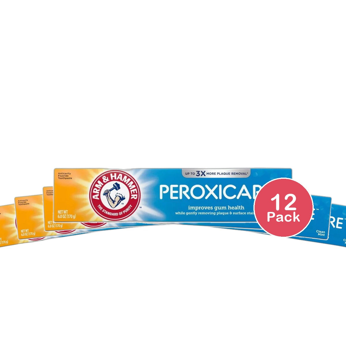 Arm & Hammer Peroxie care Baking Soda And Peroxide Toothpaste 6Oz (Pack of 12)