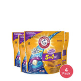 Arm & Hammer Plus OxiClean with Odor Blasters LAUNDRY DETERGENT 5-IN-1 Power P 9.87 OZ (Pack of 4)