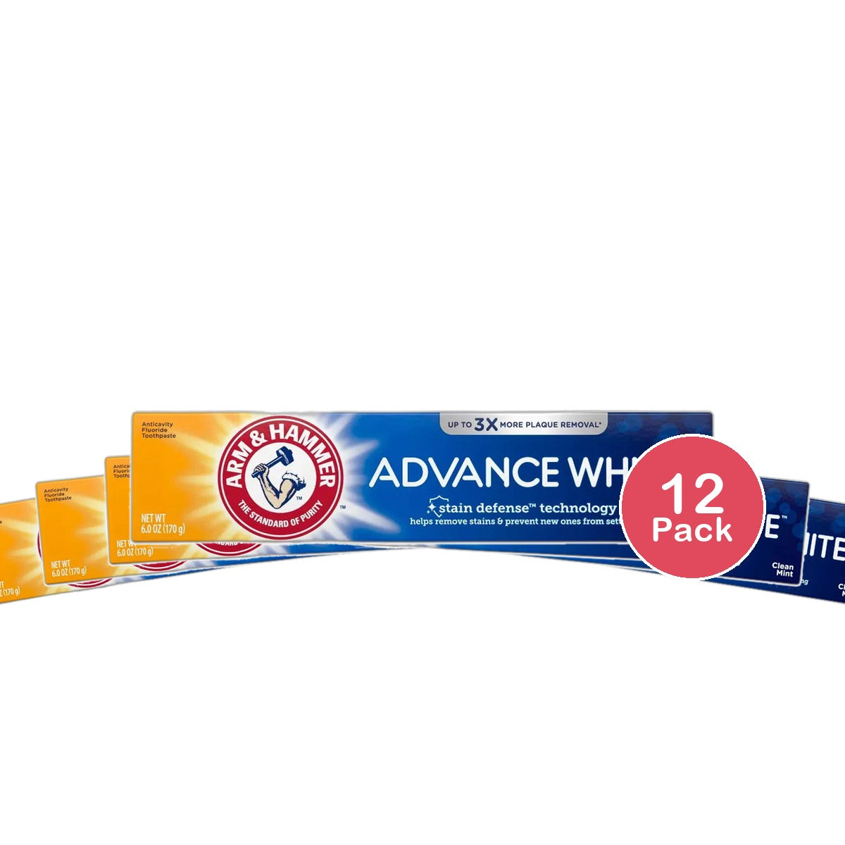 Arm & Hammer Advance Extreme Whitening With Stain Defense Toothpaste 6Oz (Pack of 12)