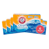 Arm & Hammer Fabric Softener Sheets 100 sheets Purifying Waters (Pack of 6)