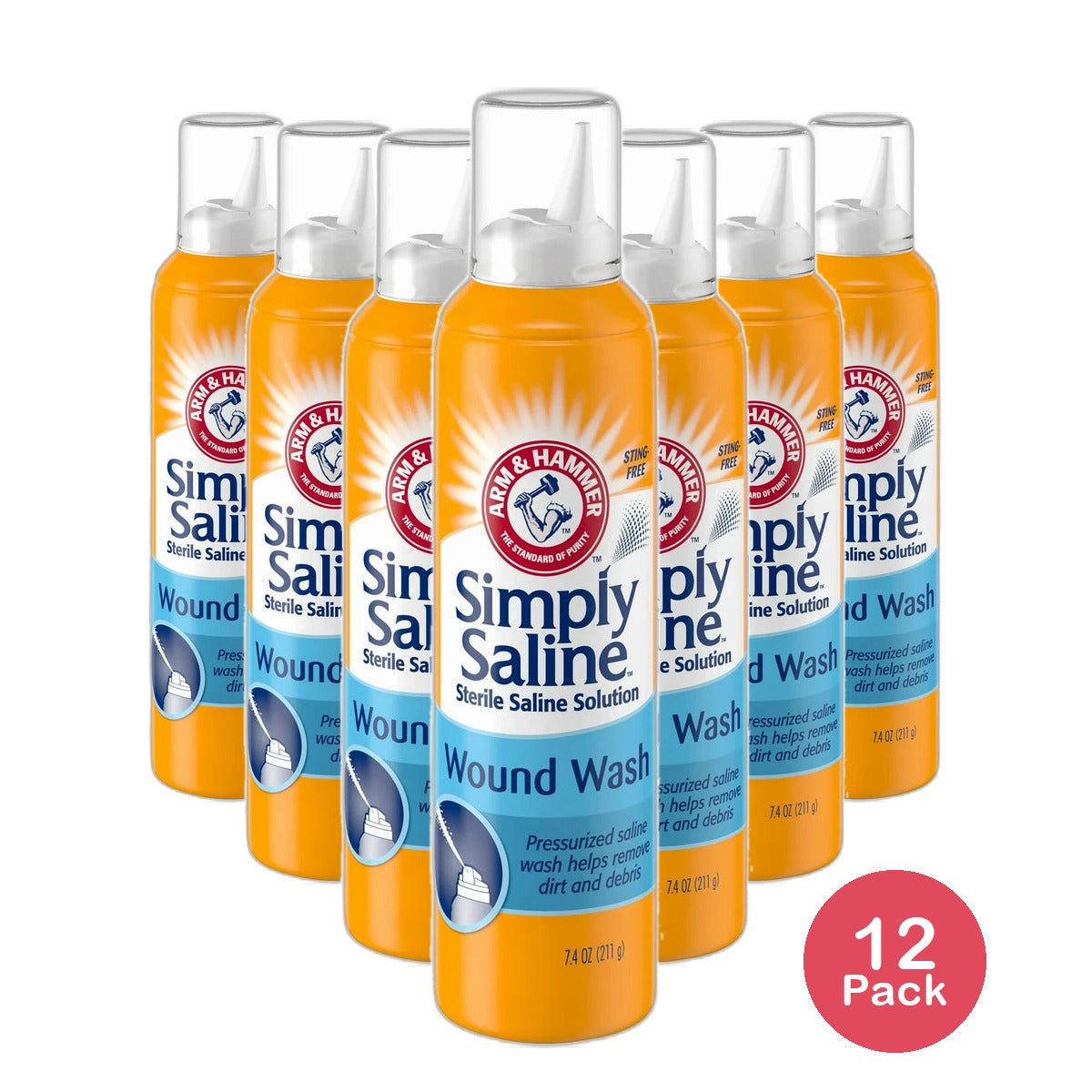 Arm & Hammer - Simply Saline Wound Wash 7.10 fl oz (Pack of 12)