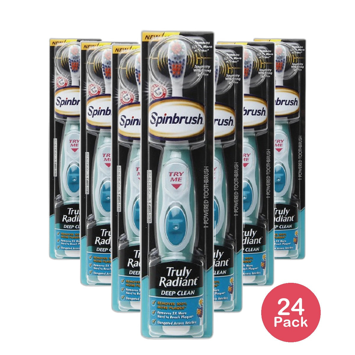 Arm & Hammer Truly Radiant Powered Deep Clean Toothbrush 4.5Oz (Pack of 24)