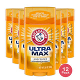 Arm & Hammer Ultramax Antiperspirant And Deodorant Invisible Solid Unscented 2.6Oz (Pack of 12)