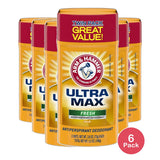 Arm & Hammer Ultramax Solid Antiperspirant And Deodorant Fresh2.6Oz (Pack Of 6)