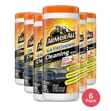 Armor All Air Freshening with Power of Orange Cleaning Wipes 7.05Oz (Pack of 6)