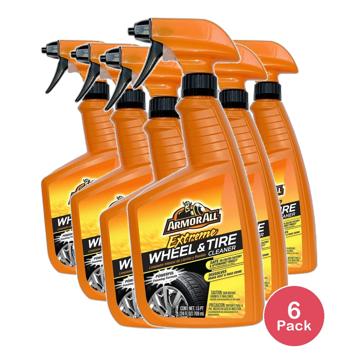 Armor All Extreme Wheel and Tire Cleaner Spray 24Oz (Pack of 6)
