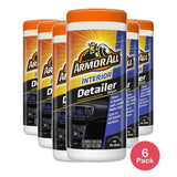 Armor All Natural Finish Interior Detailer Car Wipes 5.3Oz (Pack of 6)