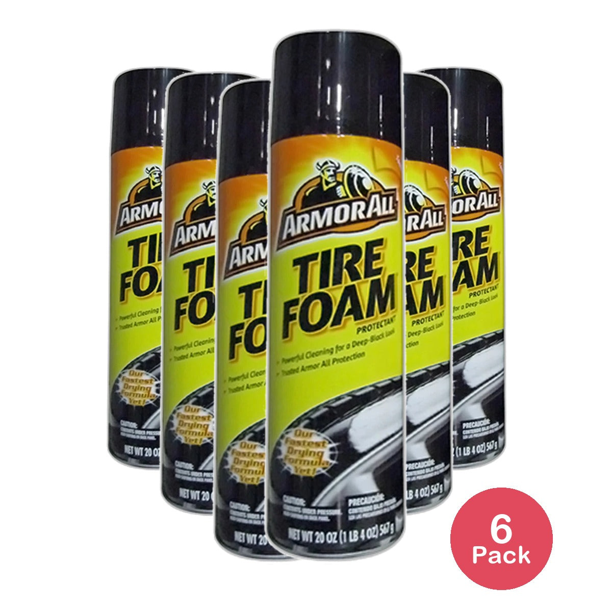 Armorall Tire Foam Protectant 20Oz (Pack of 6)