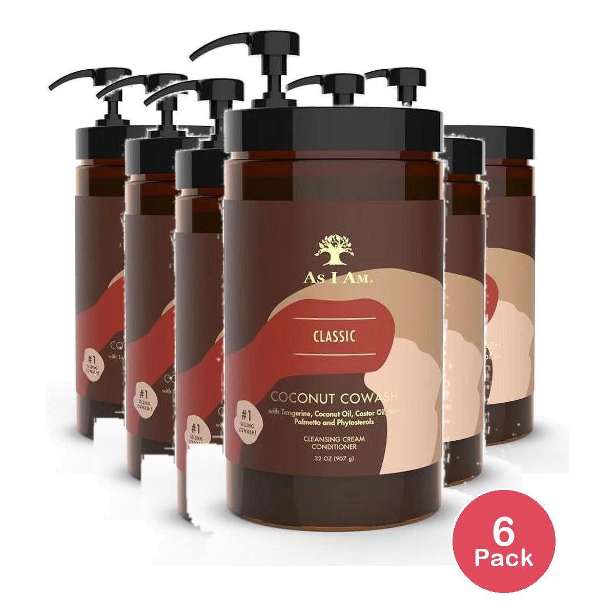 As I Am Classic Coconut Co-Wash 32 Oz (Pack of 6)