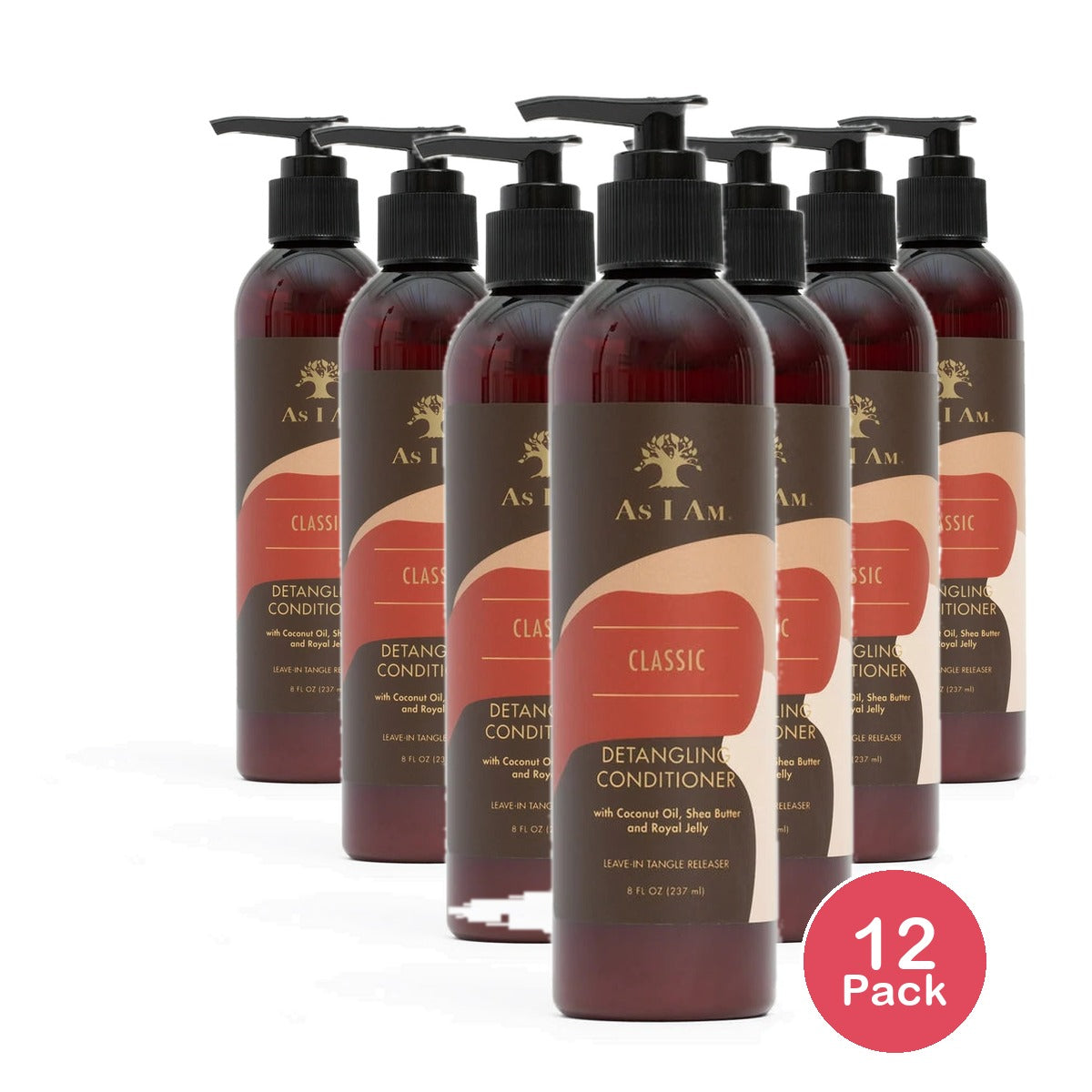As I Am Detangling Conditioner 8 oz Unisex 8 Fl. Oz (Pack of 12)