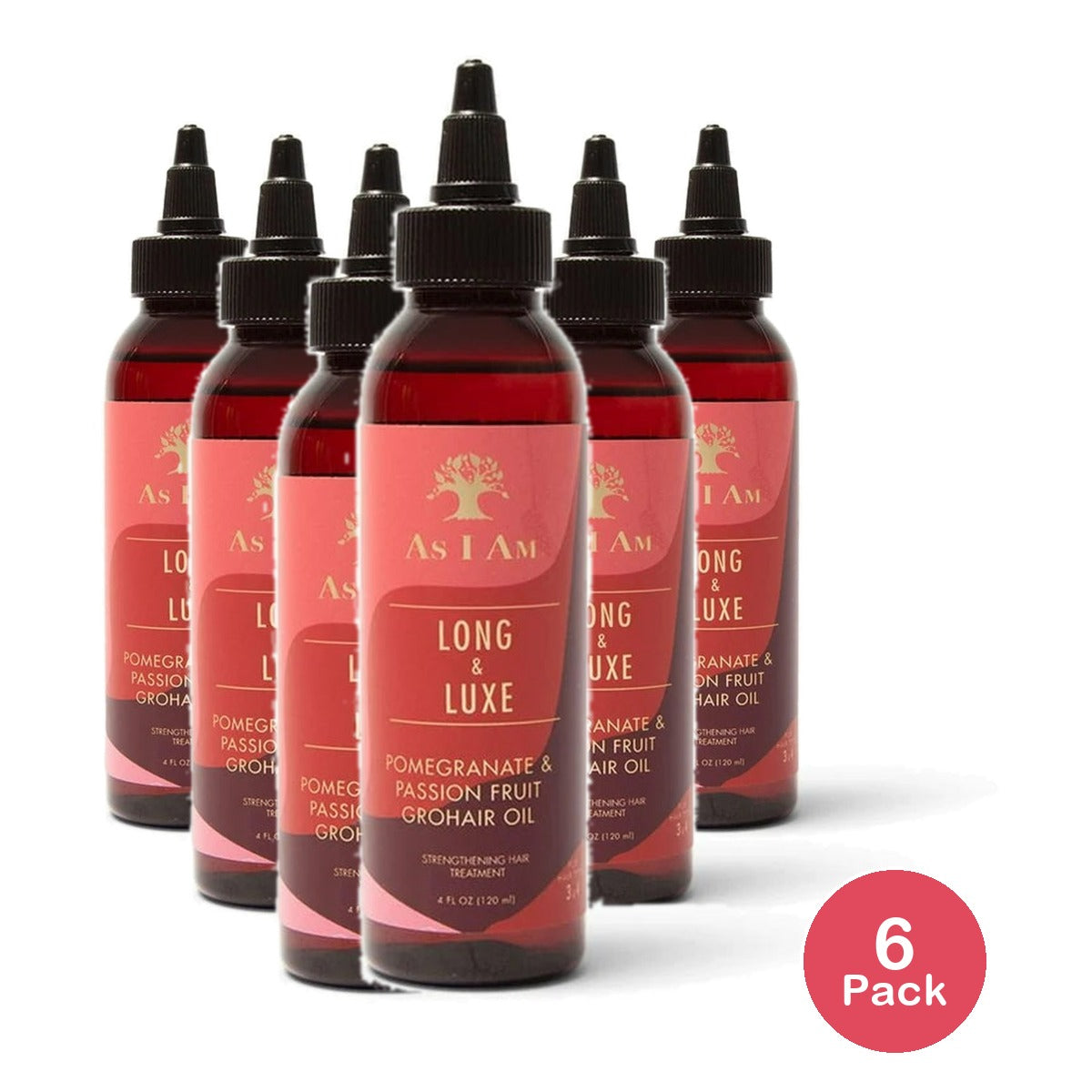 As I Am Long Luxe Grohair Oil 4oz 4 Fl. Oz (Pack of 6)
