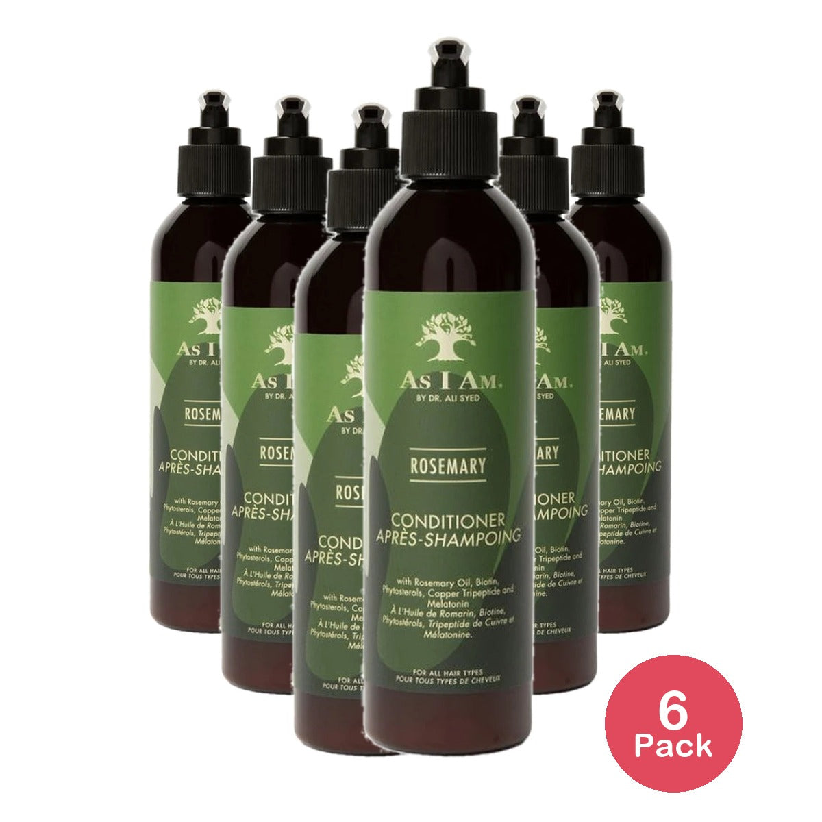 AS I AM ROSEMARY Conditioner ( 8oz / 237ml ) 8 Fl. Oz (Pack of 6)