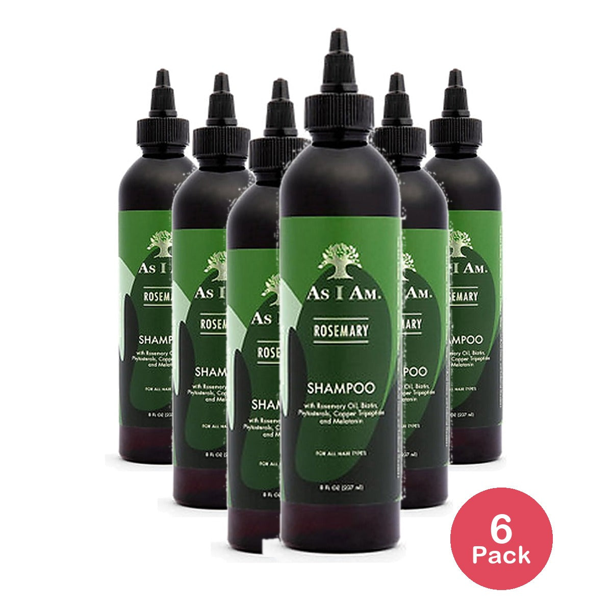 As I Am Rosemary Shampoo 8 Oz (Pack of 6)