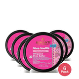 Ashanti Naturals Shea Souffle Whipped Shea Butter Cream Pink Kisses with Coconut 8 Oz (Pack of 6)