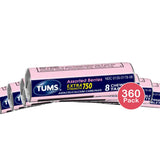Assorted Fruit Tablets Antacid Calcium Carbonate 8 CT (Pack of 360)