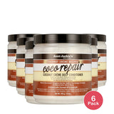 Aunt Jackie's Curls & Coils Coco Repair Coconut Creme Deep Conditioner 15 oz (Pack of 6)
