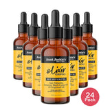 Aunt Jackie's Curls & Coils Elixir Essentials Saw Palmetto and Jamaican Black Ca 2. Oz (Pack of 24)
