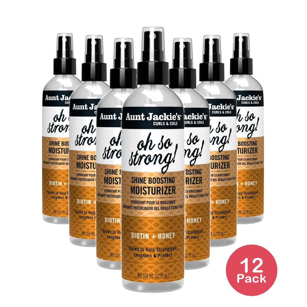 Aunt Jackie?s Braid and Twist Collection Oh So Strong Shine Boosting Moisturizer . Oz (Pack of 12)