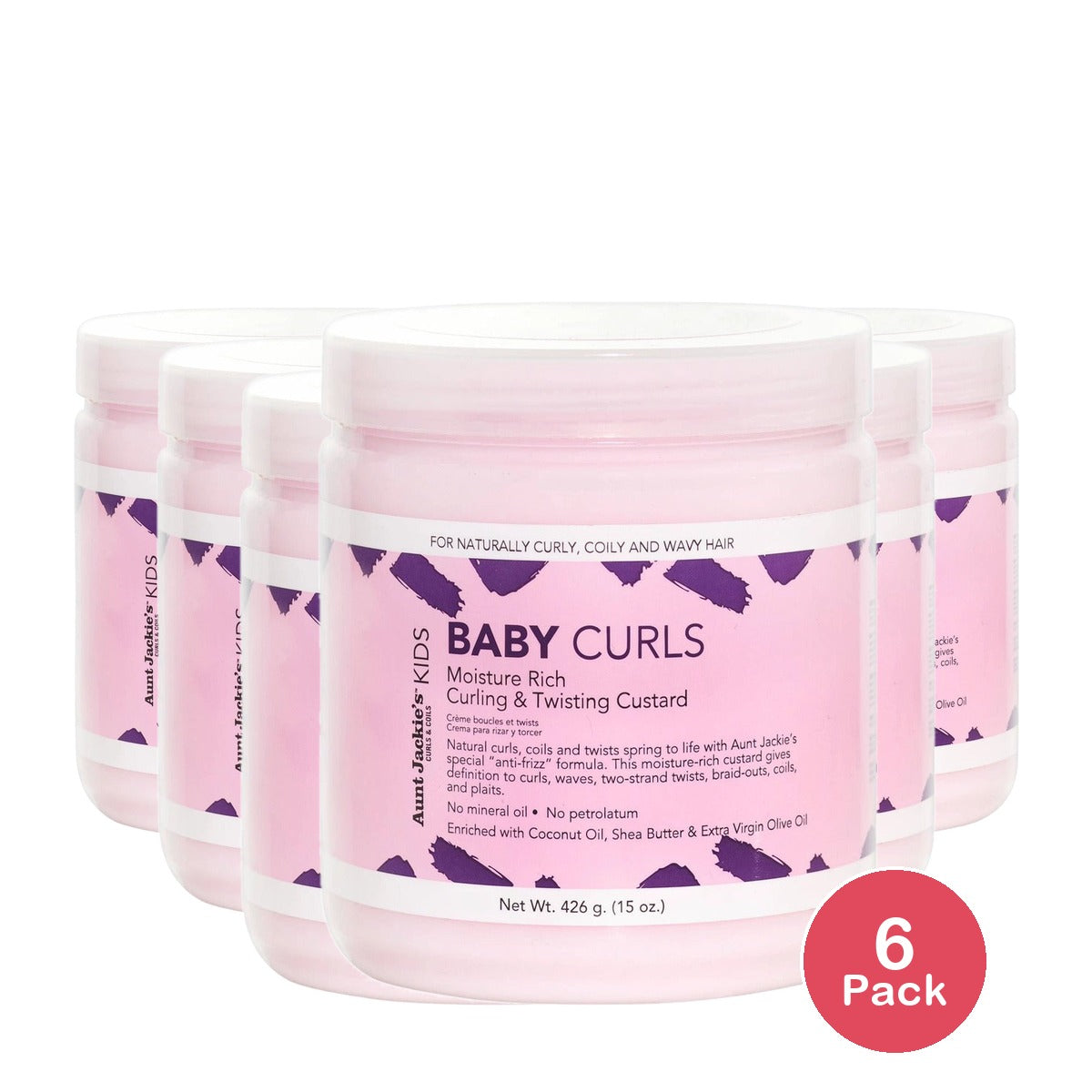 Aunt Jackie's Girls Baby Girl Curls 15 Oz (Pack of 6)