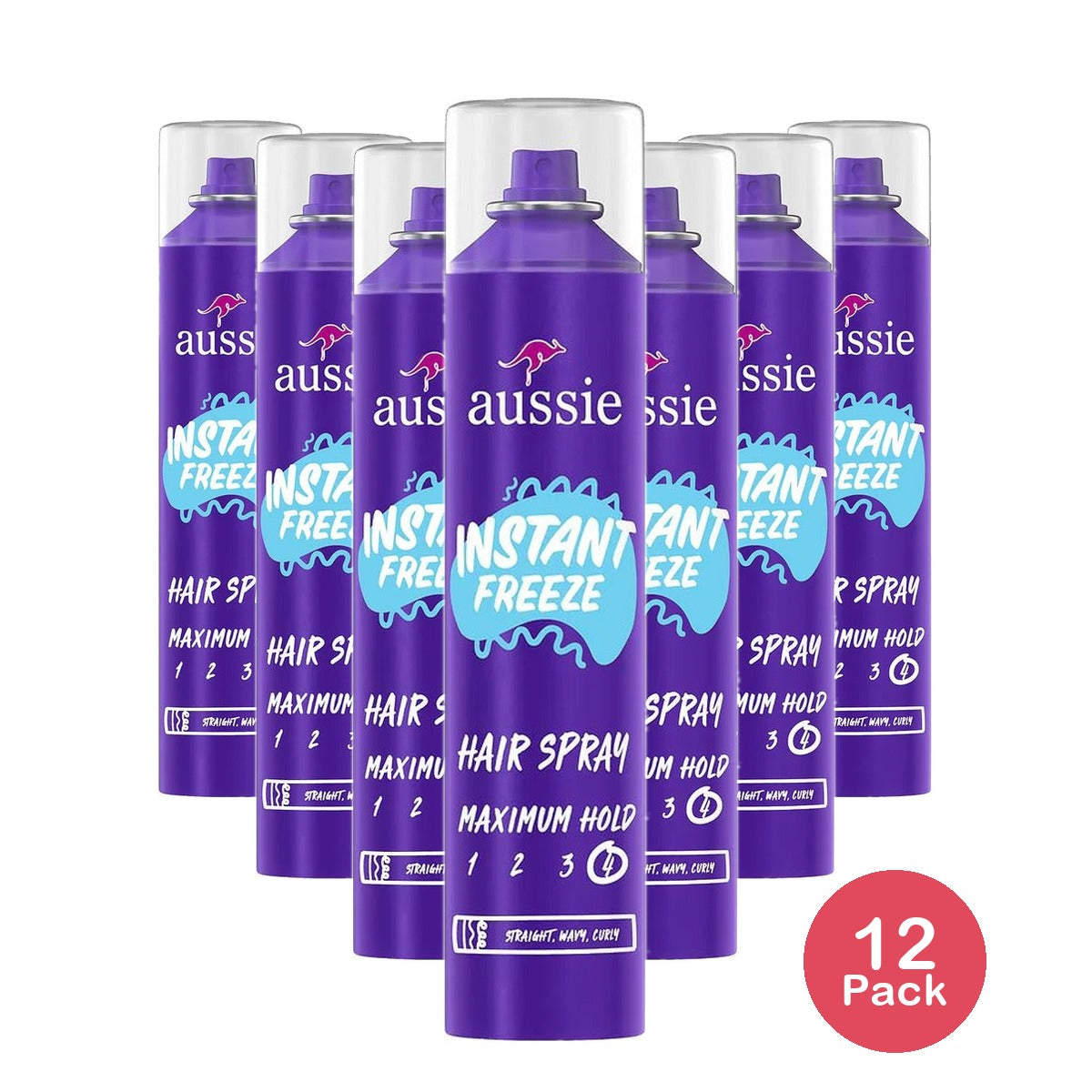 Aussie Instant Freeze Hair Spray 10 Oz (Pack of 12)
