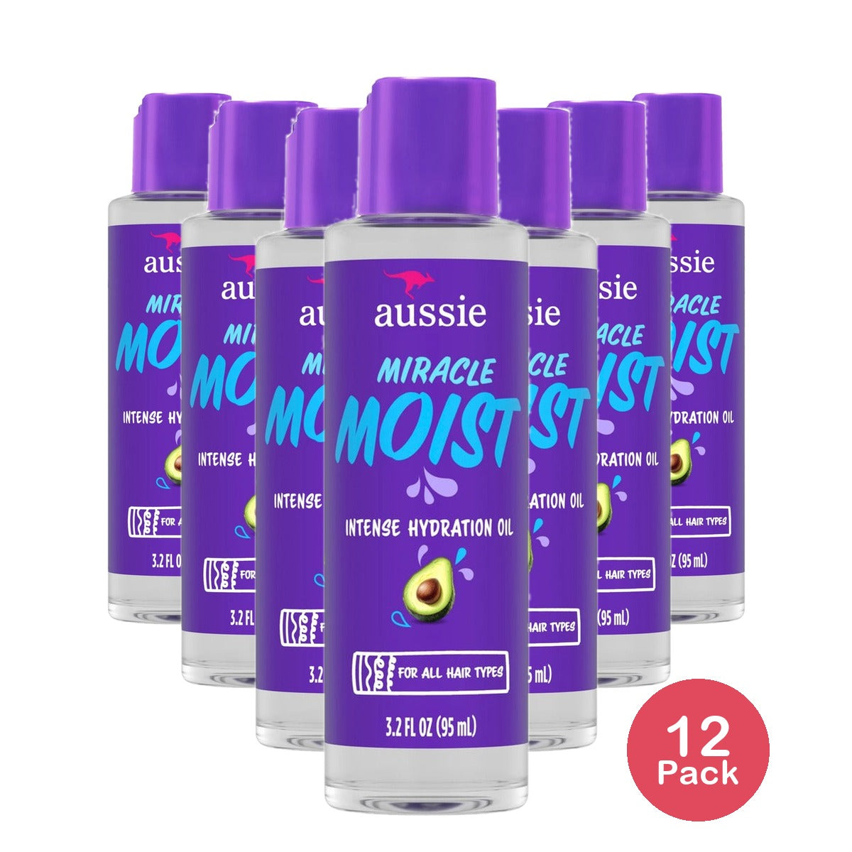 Aussie Miracle Moist Intense Hydration Oil 3.2 Oz (Pack of 12)