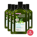 Avalon Organics Scalp Treatment Tea Tree Hair Conditioner 11Oz (Pack of 6)