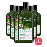 Avalon Organics Tea Tree Scalp Treatment Hair Shampoo11Oz (Pack of 6)