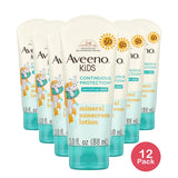Aveeno Kids Continuous Protection Sensitive Skin Sunscreen SPF 50 (Pack of 12)
